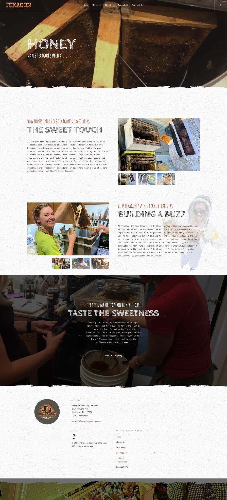 Texagon Brewing Company — Honey & ingredients