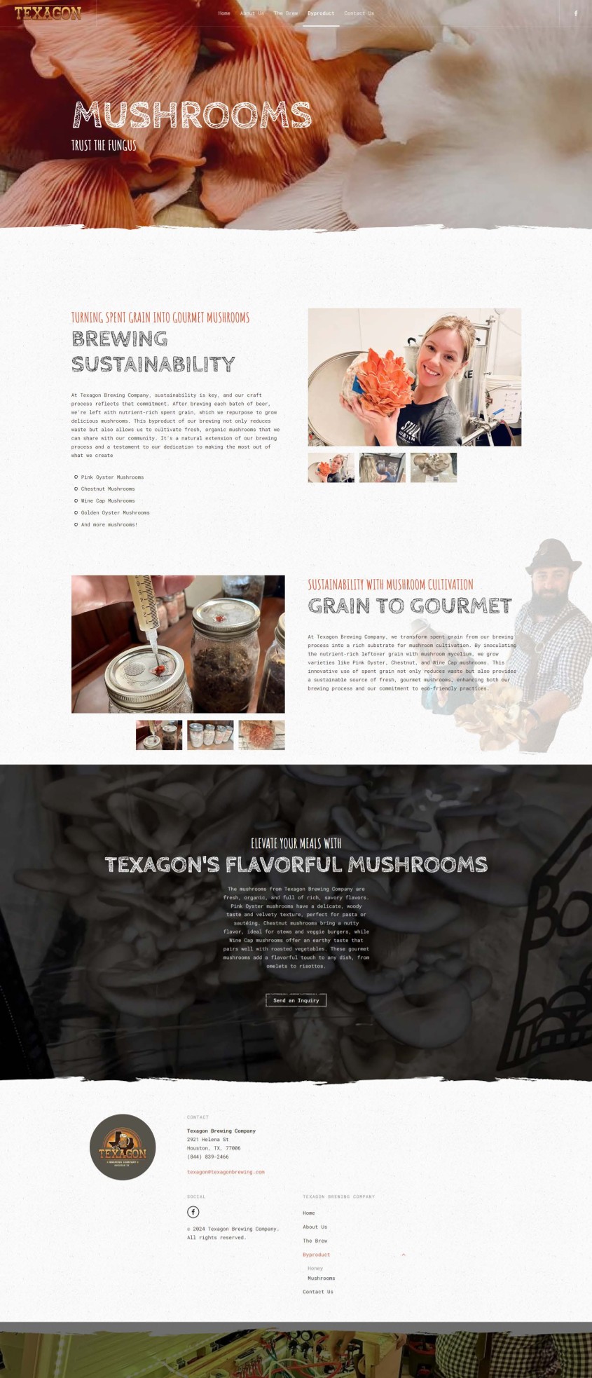 Texagon Brewing Company — Mushrooms & sustainability