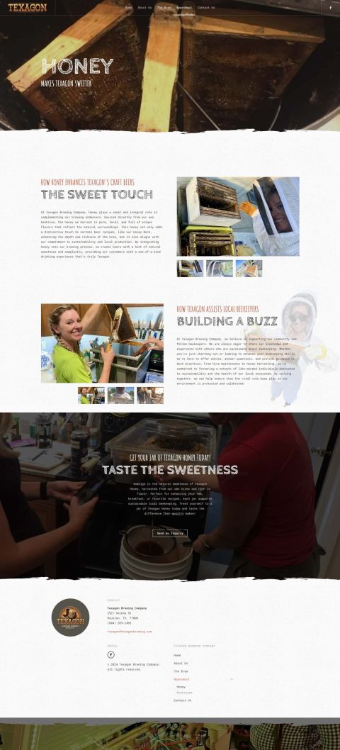 Texagon Brewing Company — Honey & ingredients